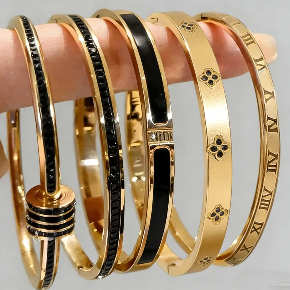 Stainless Steel Bracelet Set for Women