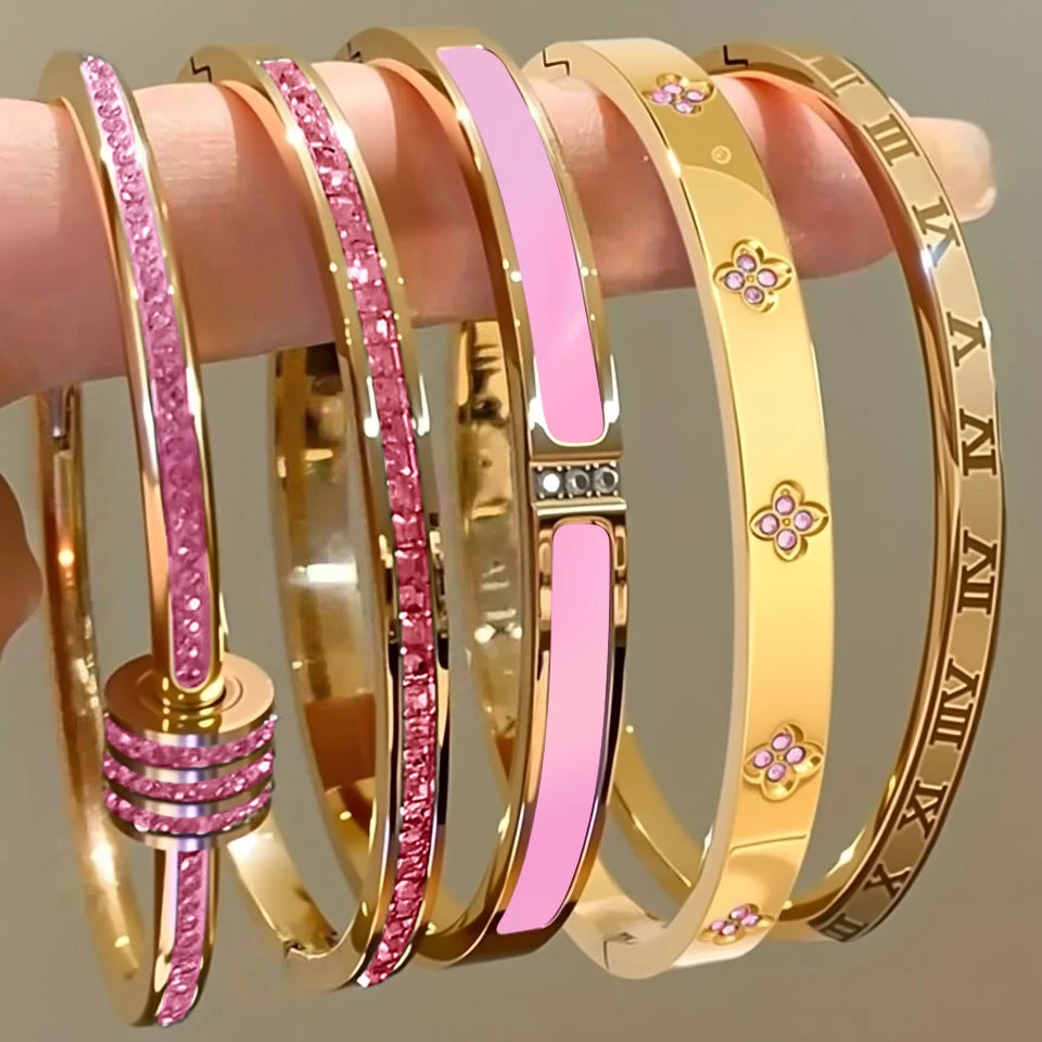 Stainless Steel Bracelet Set for Women