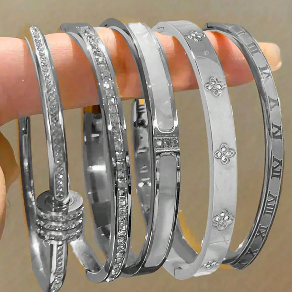 Stainless Steel Bracelet Set for Women